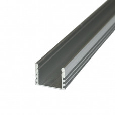 Накладной профиль для светодиодной ленты анодированный ЛП-12 без рассеивателя 2м (цена за 1 м)