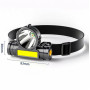 Налобний світлодіодний ліхтар 0963 Headlamp COB+XPE Headlamp Headlight LED з USB зарядкою - фото №2