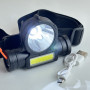 Налобний світлодіодний ліхтар 0963 Headlamp COB+XPE Headlamp Headlight LED з USB зарядкою - фото №8