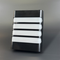 Уличный светильник под навес настенный IP54 24W 5000K прямоугольный с решеткой