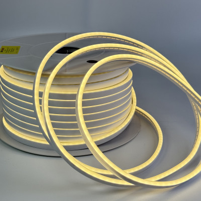 Неон 12В світлодіодний SMD2835 120д.м. 8W/m IP65 6*12mm білий нейтральний (ціна 1м)