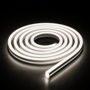 Неоновая led лента 24V 10Вт/м 8x16мм нейтральный белый 120 д.м. IP68 (цена ...