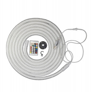 Неонова стрічка RGBIC кругла 5В SMD3535 32д.м. 5 Вт/м IP68 з USB D16 комплект 5м