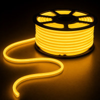 Неонова стрічка 220в SMD 2835 120 д.м. (IP65) 220В 8х16мм жовтий (ціна 1м)