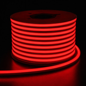 Неоновая лента SMD 2835 10W 120 д.м. IP68 220В 8х16мм светодиодная красная (цена 1м)