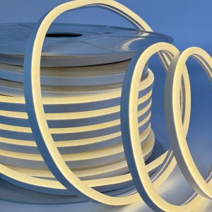 Неонова 12В стрічка SMD2835 120 д.м. 8х16мм IP65 білий теплий (ціна 1м)