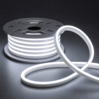 Неоновая led лента 12V SMD2835 8W 120 LED/м 8*16мм холодный белый IP65 (цен...
