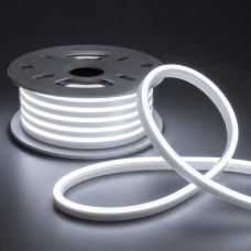 Неонова led стрічка 12V SMD2835 8W 120 LED/м 8*16мм холодний білий IP65 (ці...