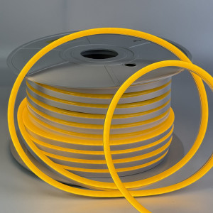 Неонова світлодіодна стрічка 12В 8×16мм 120д.м. IP65 6Вт/м жовта (ціна 1м)