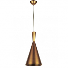 Одиночная люстра золотистого цвета под лампу Е27