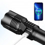Дальнобійний ліхтар PLD-501 LED PM10-TG 1х26650 Power Bank вологостійкий індикація заряду Type-C - фото №3