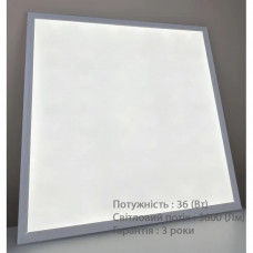 Панель led 600×600мм 36Вт 3600Лм 4000K нейтральне світло без полосок Led-Story PREMIUM