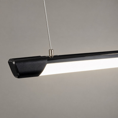 Подвесной led светильник линейный 72 Вт 1.2 м 5000K IP44 220В черный