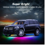 Підсвітка авто RGBW 12V IP68 2×120см + 2×150см з пультом - фото №3