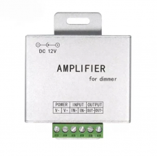 Підсилювач сигналу 12-24В 24A для однокольорової лед стрічки