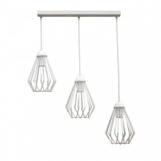 Підвісний світильник на три лампи Е27 білий