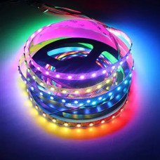 Пиксельная светодиодная лента WS2815 SMD 5050 60 LED/m | 12 Вольт IP65 белая основа (цена 1 м)