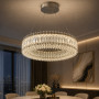 Підвісна кришталева led люстра 70Вт 3400–6000K IP20 хром - фото №1