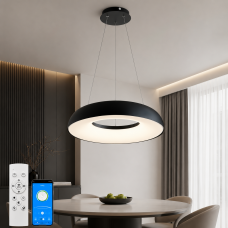 Підвісна led-люстра 80Вт 3200-6000К Ø580ммз регульованою висотою 300–1200 м...