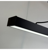 Підвісні світильники 36W 3240Лм 6500К 120см чорний (метал) Lens 