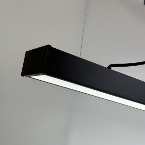 Подвесной светильник 36W 3240Лм 6500К 120см черный (металл) Lens