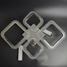 Стельова люстра LED 72W хром білий теплий/нейтральний/холодний