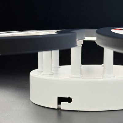 Потолочная люстра цветок 100W 9000Лм 3 цвета свечения, с пультом