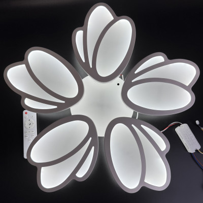 Стельова люстра квітка в дитячу 120W 3 кольори світіння, з пультом