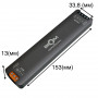 Мощный блок питания 24V 200W 8.3А IP44 тонкий алюминиевый корпус - фото №2