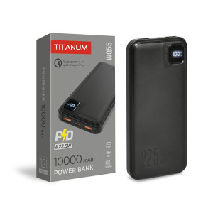 Повербанк 10000mAh универсальный 22.5W TITANUM Черный