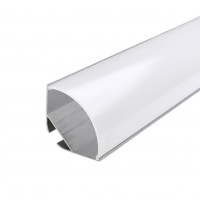 Профіль для LED стрічки, подвійний LS206-1 з матовим розсіювачем 2м (ціна 1...