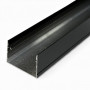 Профіль 20х30 накладний чорний  з чорним розсіювачем широкий анодований LS99 2м (ціна 1 м) - фото №3
