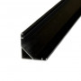 Профиль для светодиодной ленты угловой черный алюминиевый LS06 2м LED STORY Profi (цена 1м) - фото №3