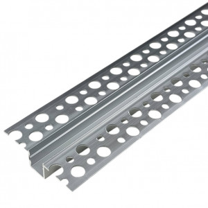 Профіль для лед стрічки в гіпсокартон LS2-41 з матовим розсіювачем 2м (ціна 1м)