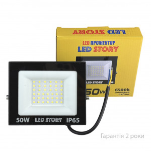 Прожектор 50 Вт 4000Лм IP65 SMD LED 220В 6500К Холодний білий