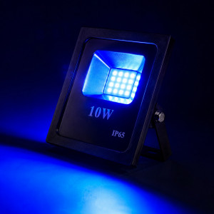 Лед прожектор синій 10W IP65 SMD2835 900Лм РЕМОНТОПРИДАТНИЙ