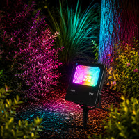 Прожектор светодиодный грунтовой 30Вт RGB для улицы IP65 крепление в компле...