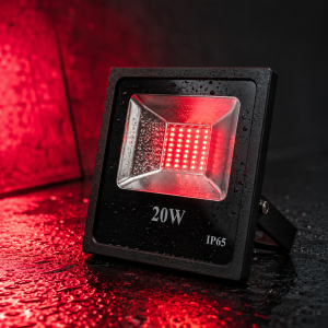Прожектор светодиодный красный 20W IP65 SMD2835 1800Лм РЕМОНТОПРИГОДНЫЙ