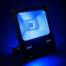 Лед прожектор синій 50W IP65 cob