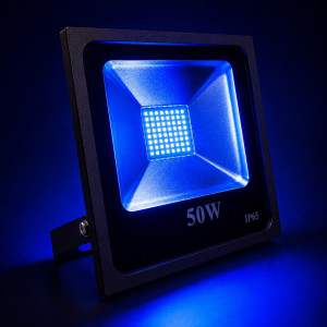 Лед прожектор синій 50W IP65 SMD2835 4500Лм