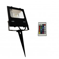 Прожектор світлодіодний грунтовий 30Вт RGB для вулиці IP65 кріплення в комплекті LED STORY PREMIUM