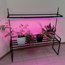 Підставка для орхідей на підвіконня металева 120*32*125(h) см двоярусна