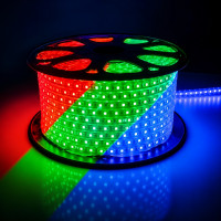 RGB лента 60д.м. 5050 220V 10W/m IP67 15mm AVT (цена 1м)