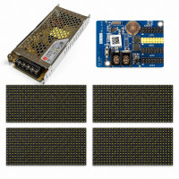Рекламное led табло P10 1280×160 мм желтое, Wi-Fi контроллер HD-W3A LED STO...