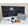 Резервное питание. Комплект с солнечной панелью 100W + инвертор 900Вт + ШИМ и АКБ 12V 1200Вт 100Ah - фото №4