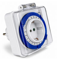 Розетка с таймером Feron TM31/61924 3500W/16A (добова) з пило-вологозахистом IP44