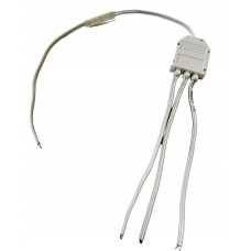 Коннектор (разветвитель) для светодиодной ленты с 4 коннекторами (папа) белый