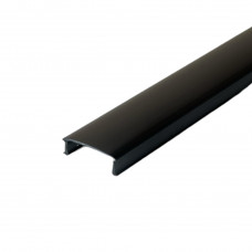 Розсіювач світла матовий для LED профілю (ЛП7, ЛПВ7, ЛПУ17, ЛП12, ЛПВ12) чорний 2м (ціна 1м)