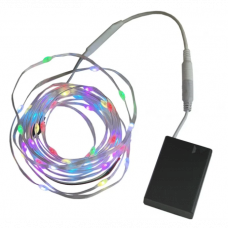 Смарт RGB гірлянда на батарейках ( акумуляторах ) з адресними світлодіодами WS2812B 5м