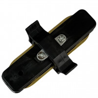 Соединитель для шинопровода однофазного пирамидального трекового, прямой, черный